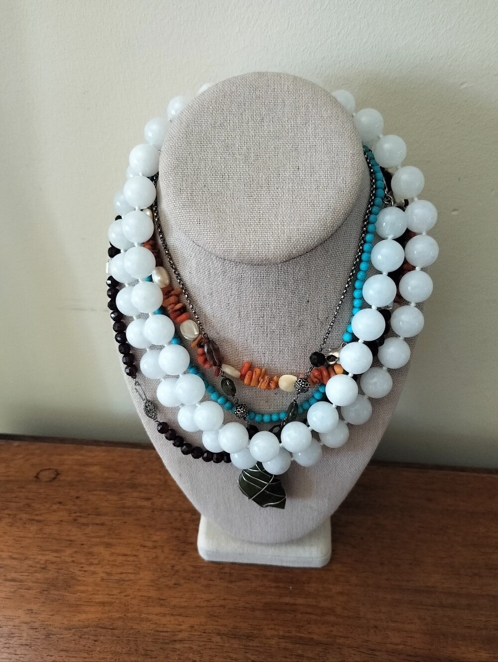 Lot Of 5 Necklaces Clasp  925